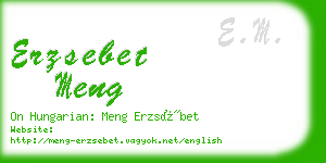 erzsebet meng business card